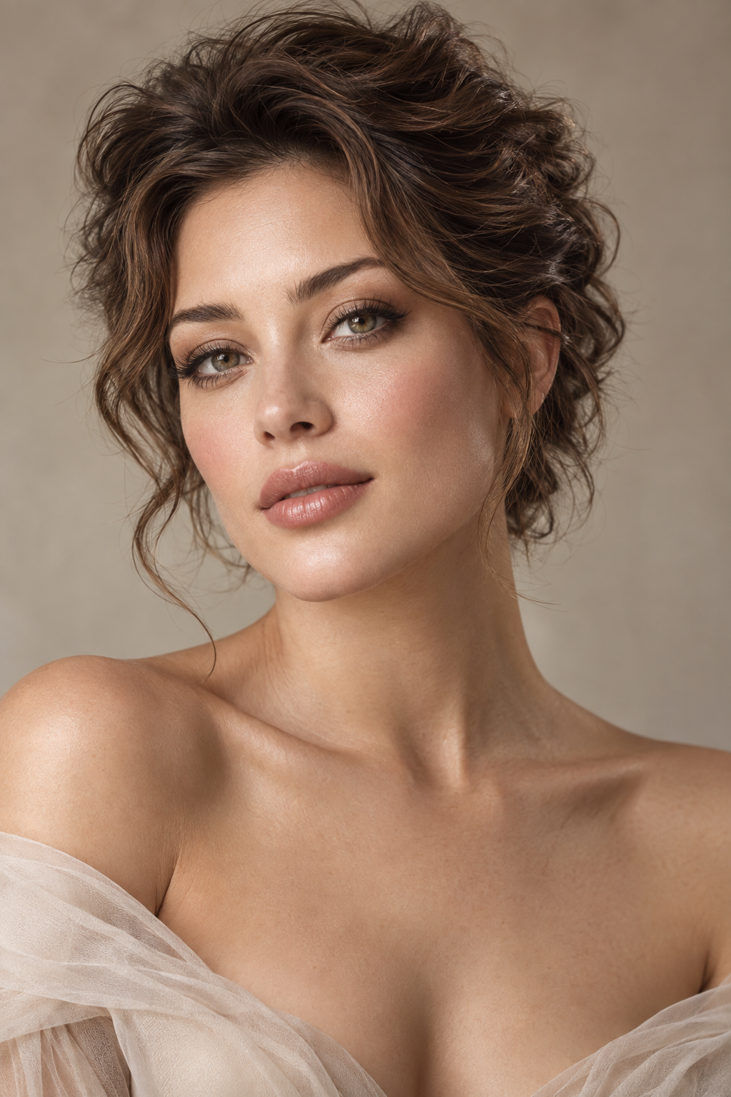 Short-hair updo mother of the bride updos
