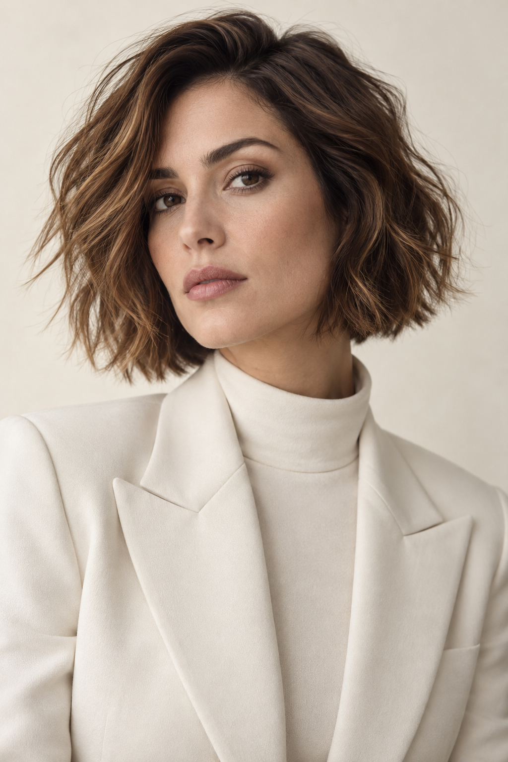 wavy bob haircuts: choppy tousled bob