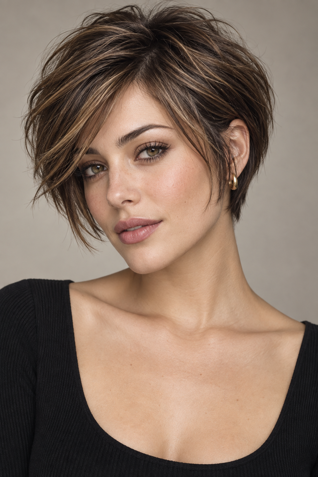 short layered haircuts: modern short shag
