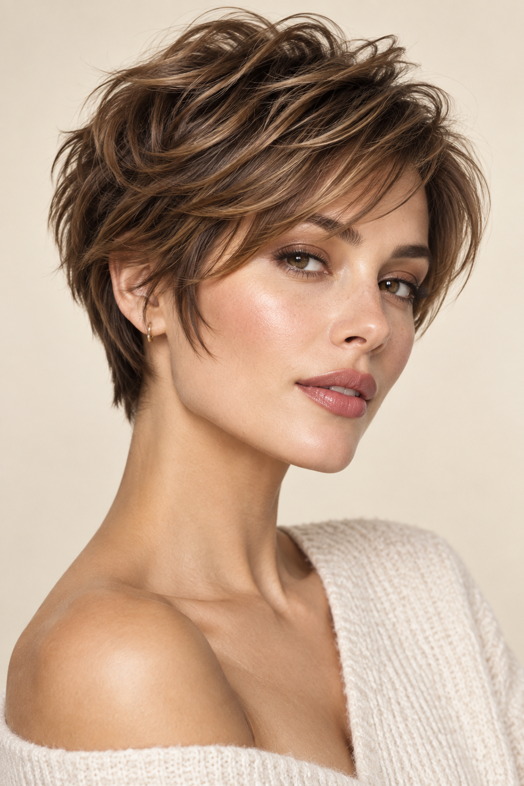 short layered haircuts featured look