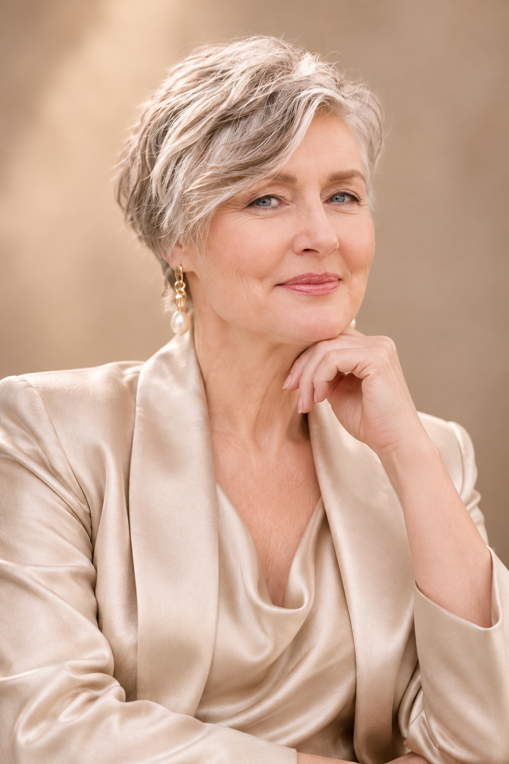 hairstyles for women over 70: chin-length bob