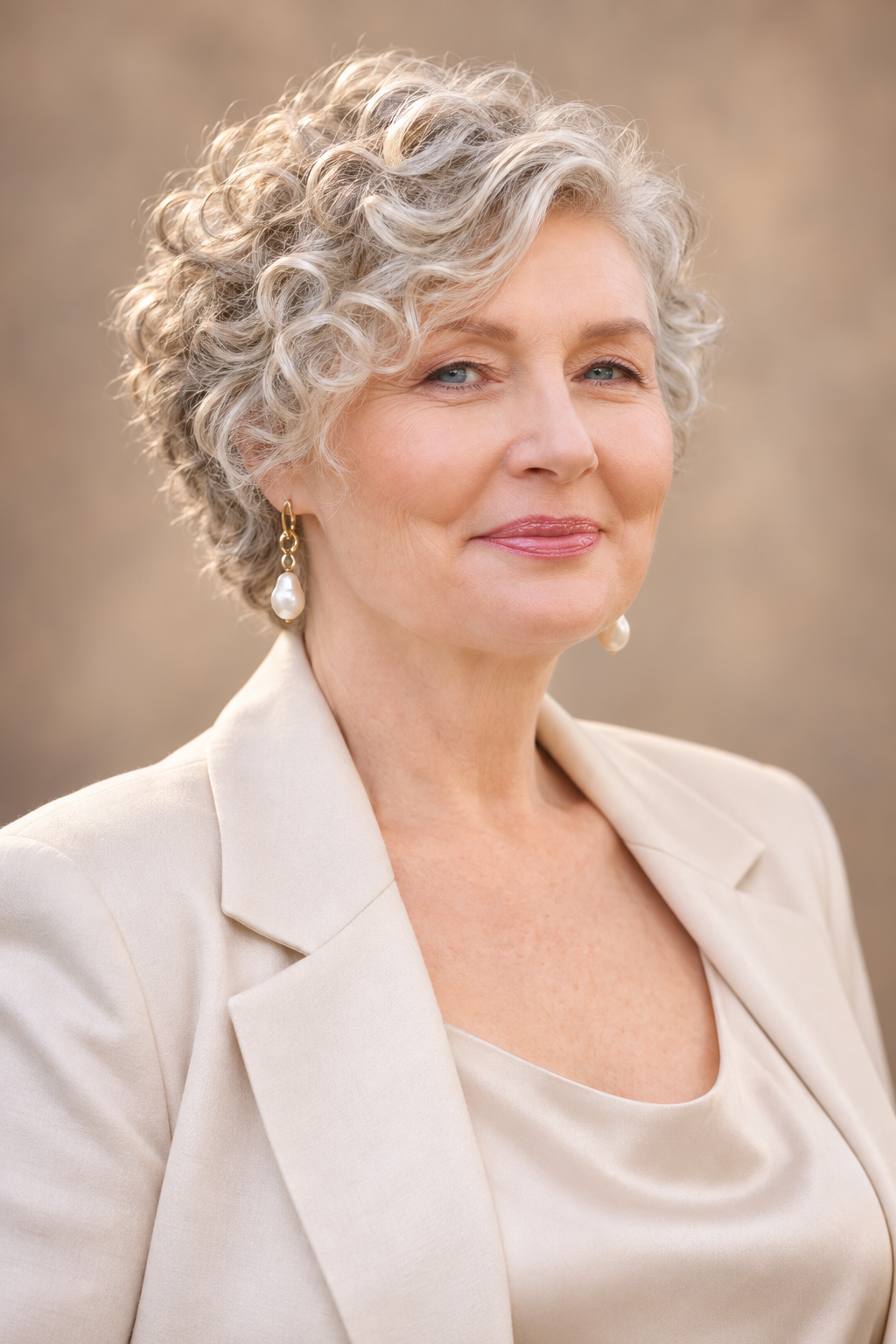 hairstyles for women over 70: defined spiral shape