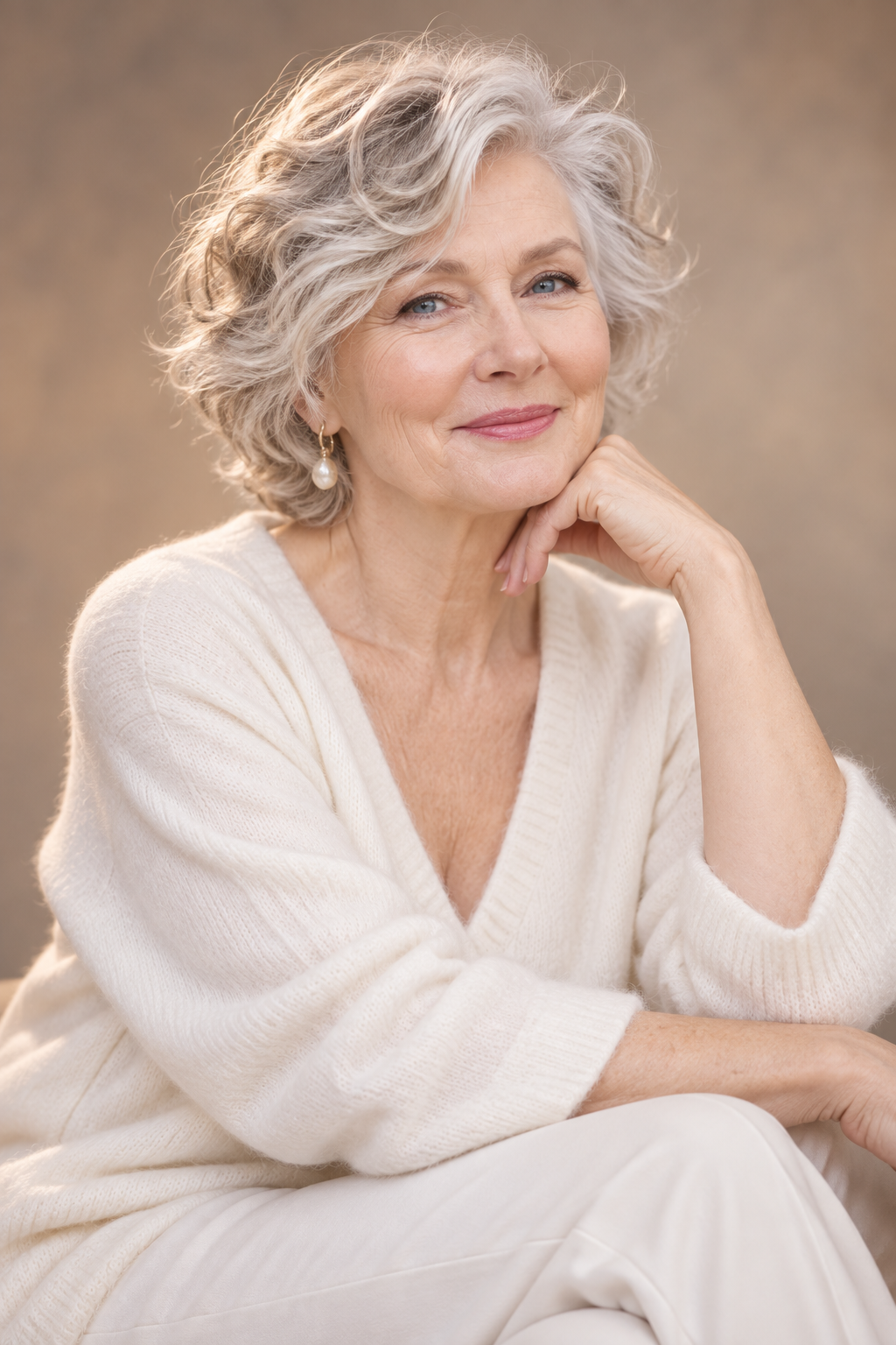 hairstyles for women over 70: face-framing layers