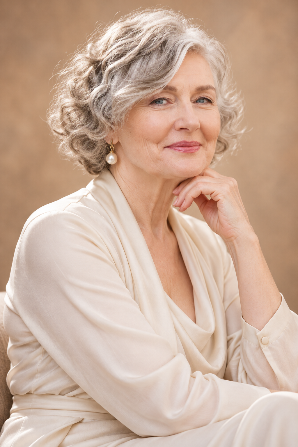 hairstyles for women over 70: classic curly bob