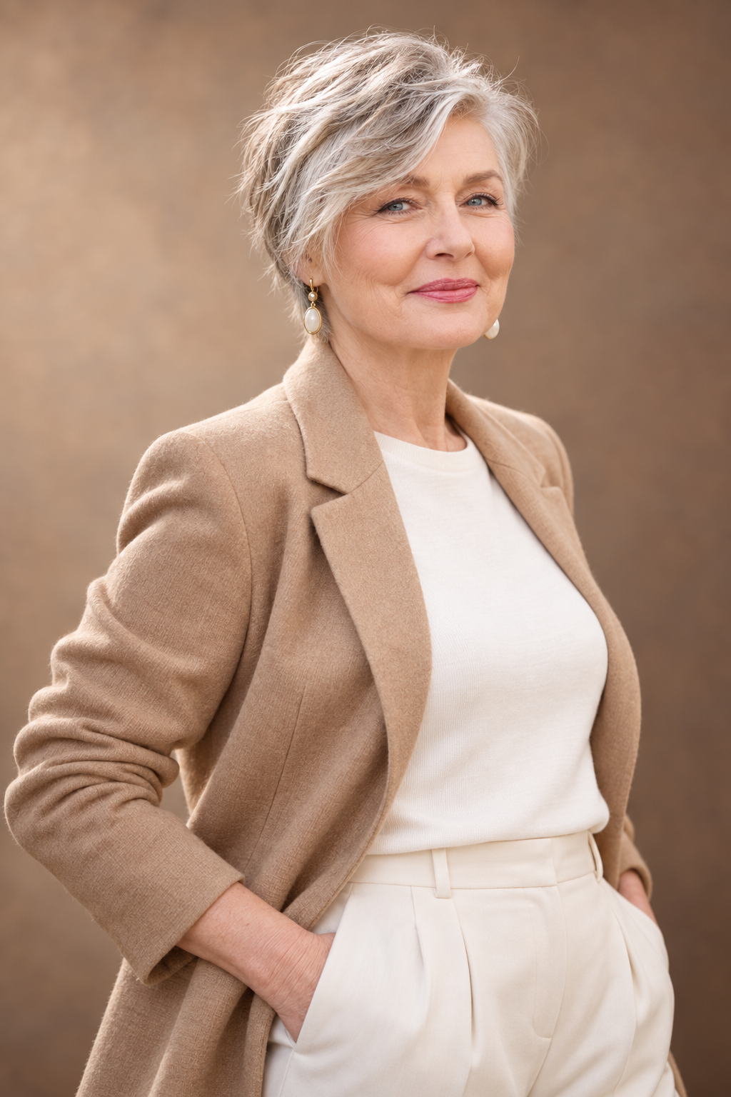 hairstyles for women over 70: layered shag