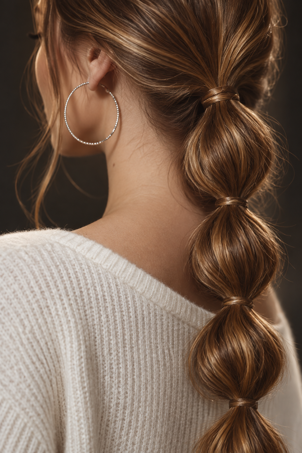 hairstyles for extensions: bubble ponytail