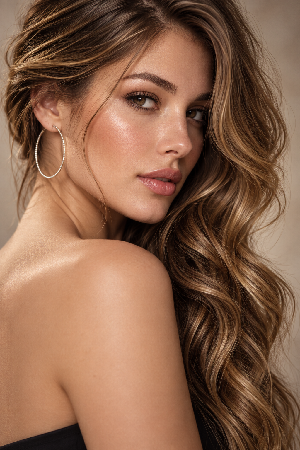 hairstyles for extensions: voluminous side sweep