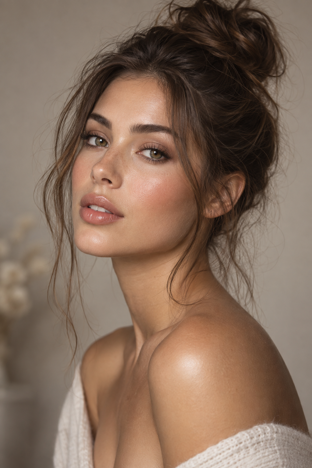 hairstyles for extensions: messy high bun