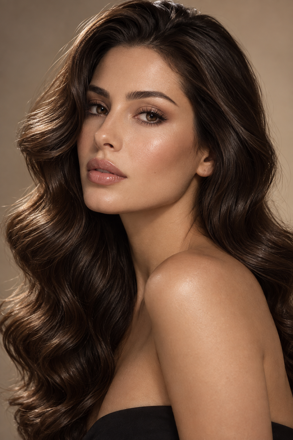 wavy pixie haircuts: brunette sculpted waves