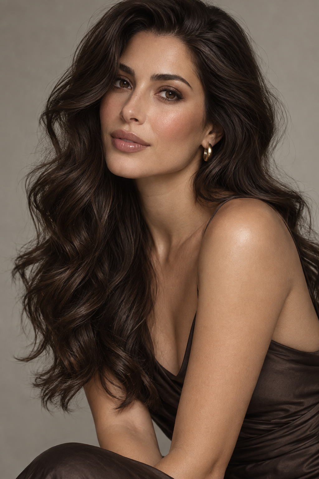 wavy brown hair: deep espresso waves