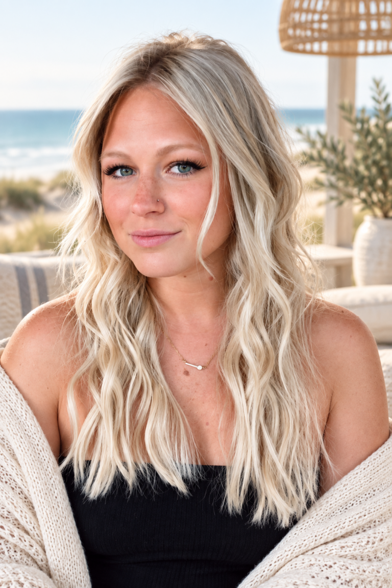 wavy beach hairstyles