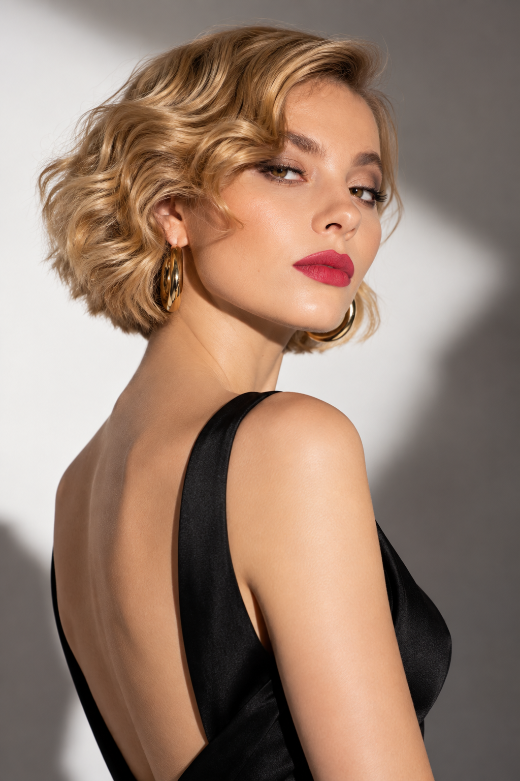 Polished side-parted bob