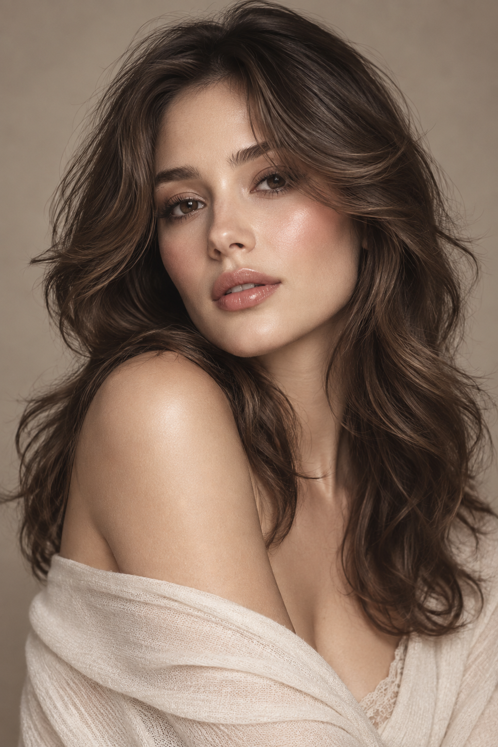 very layered medium length hairstyles: soft face-framing layers