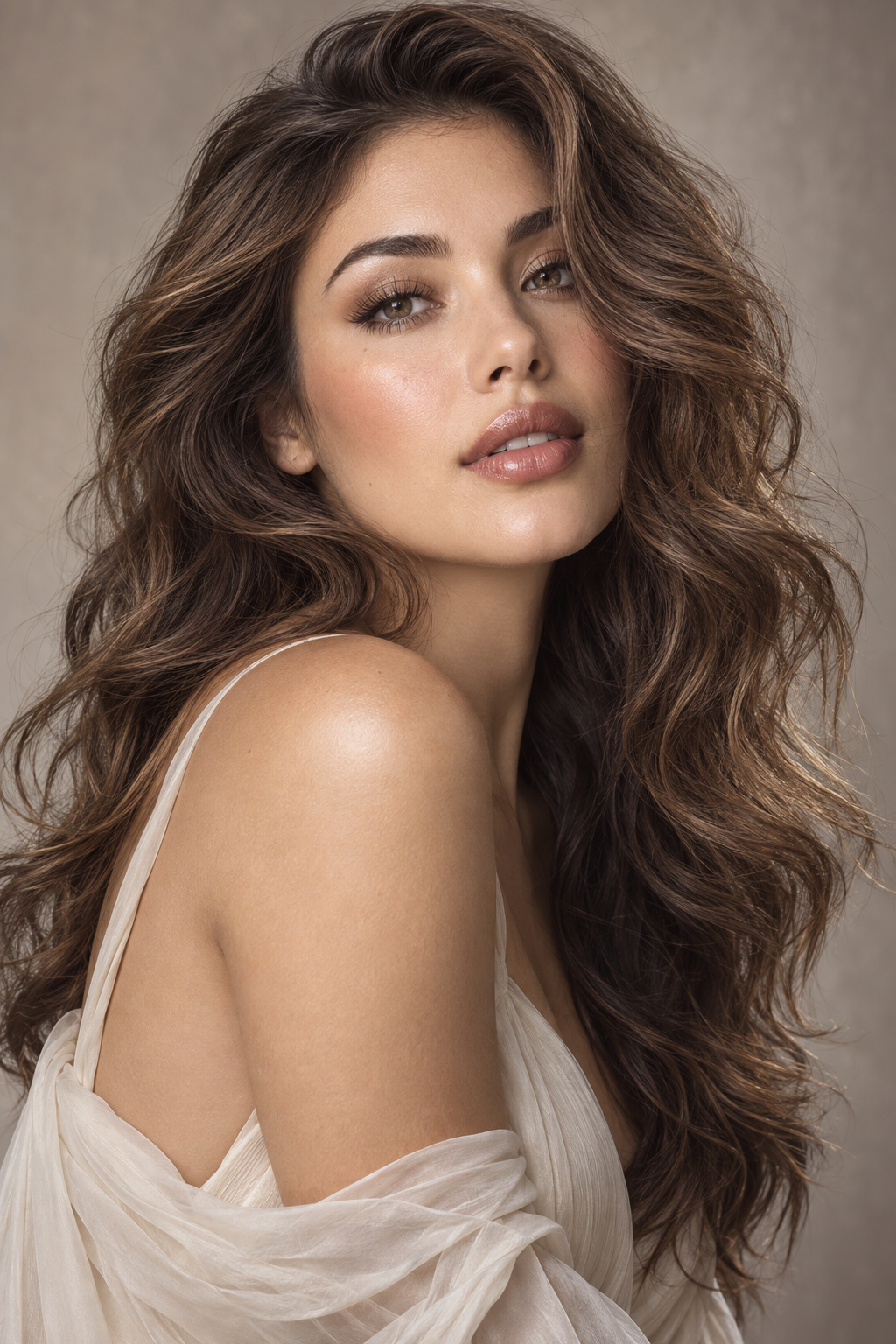 very layered medium length hairstyles: wavy layered volume