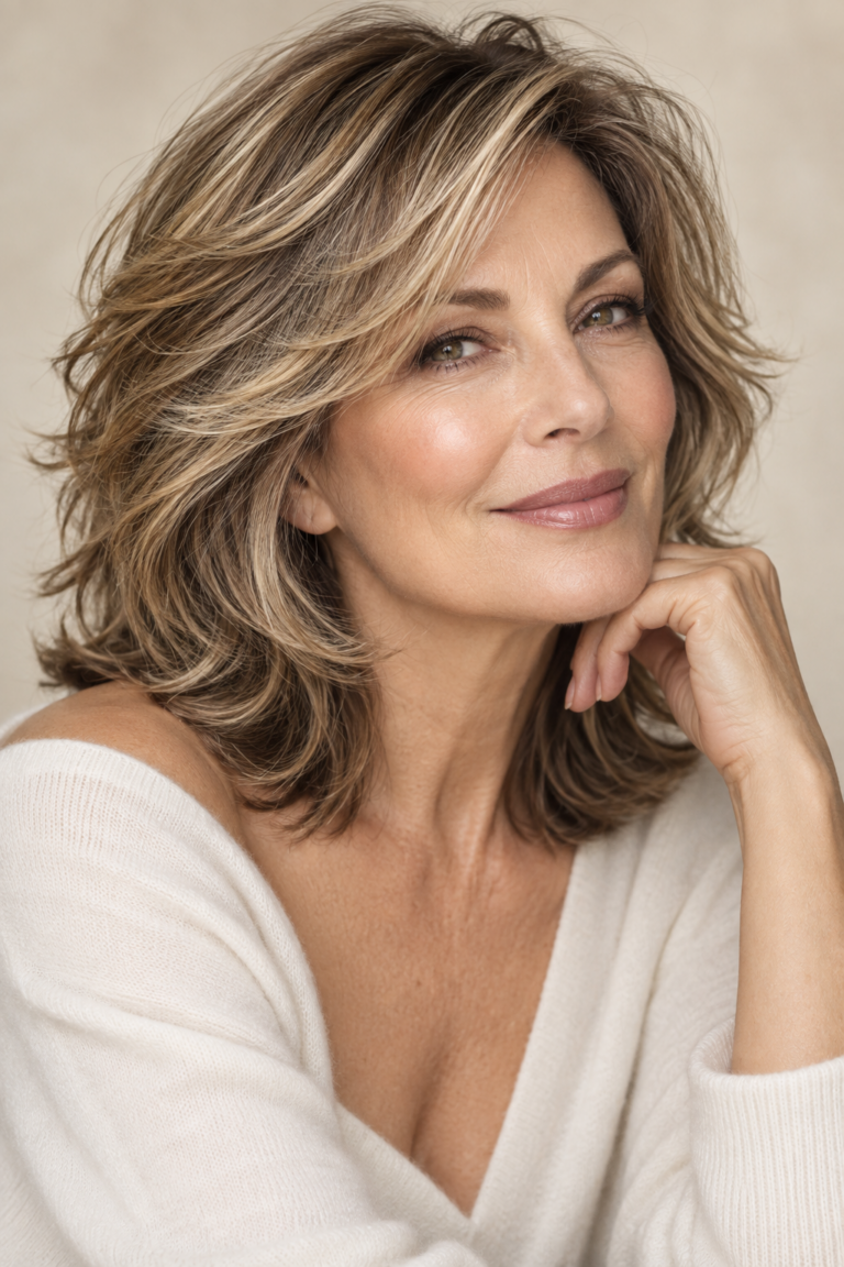 very layered medium length hairstyles: layered hairstyle