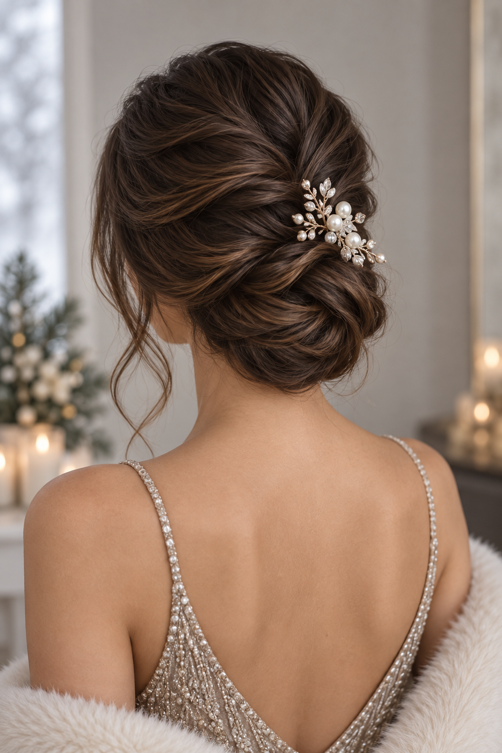 Twisted Low Ponytail winter formal hairstyles