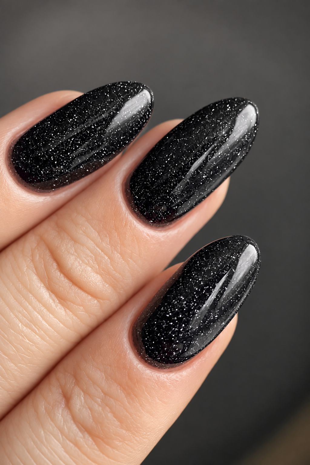 black nail ideas for mother of the groom: black French tips