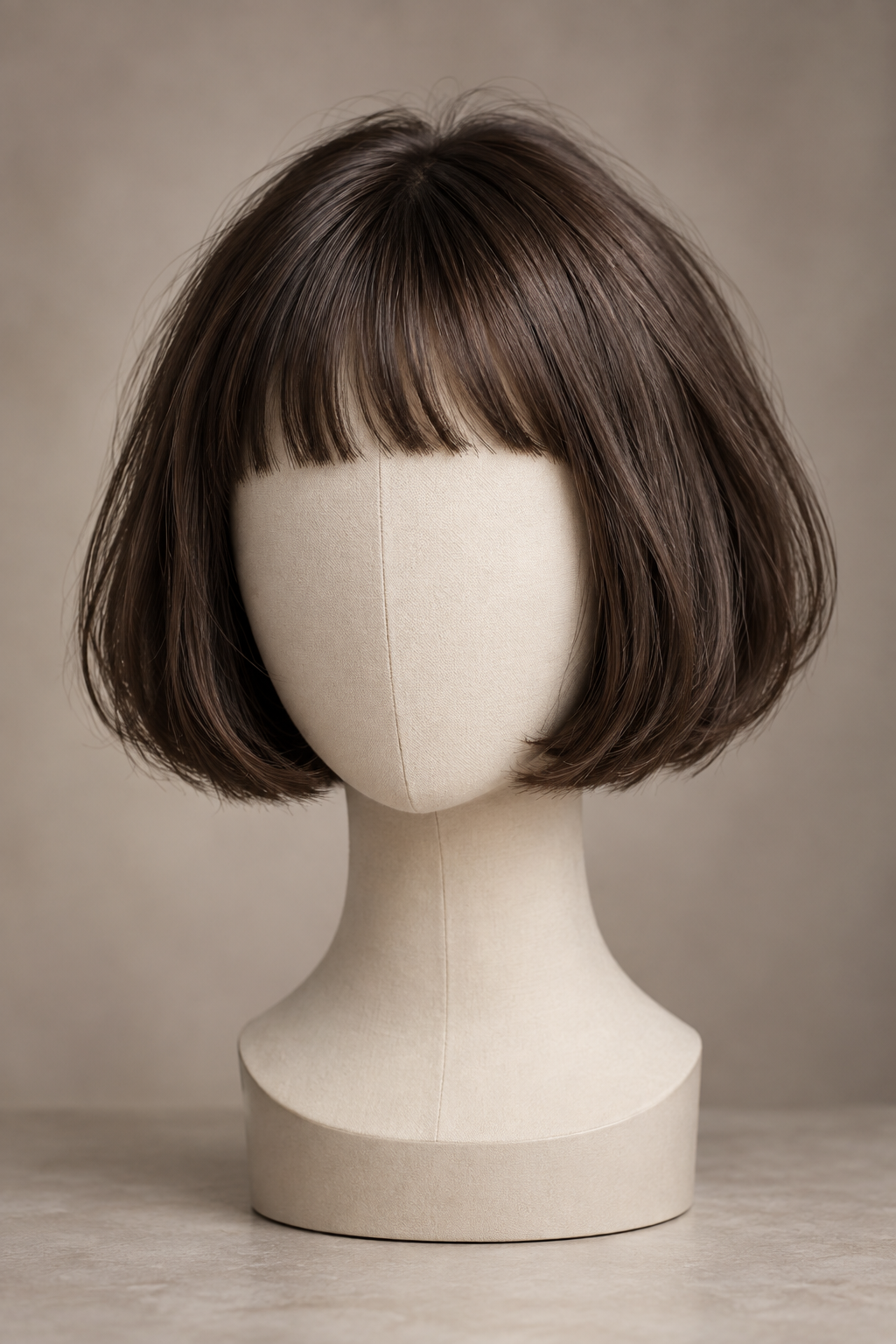 Curly short French bob