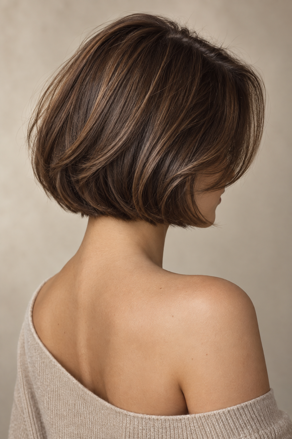 French bob with nape detail