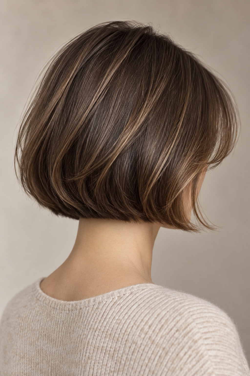 French bob with baby bangs