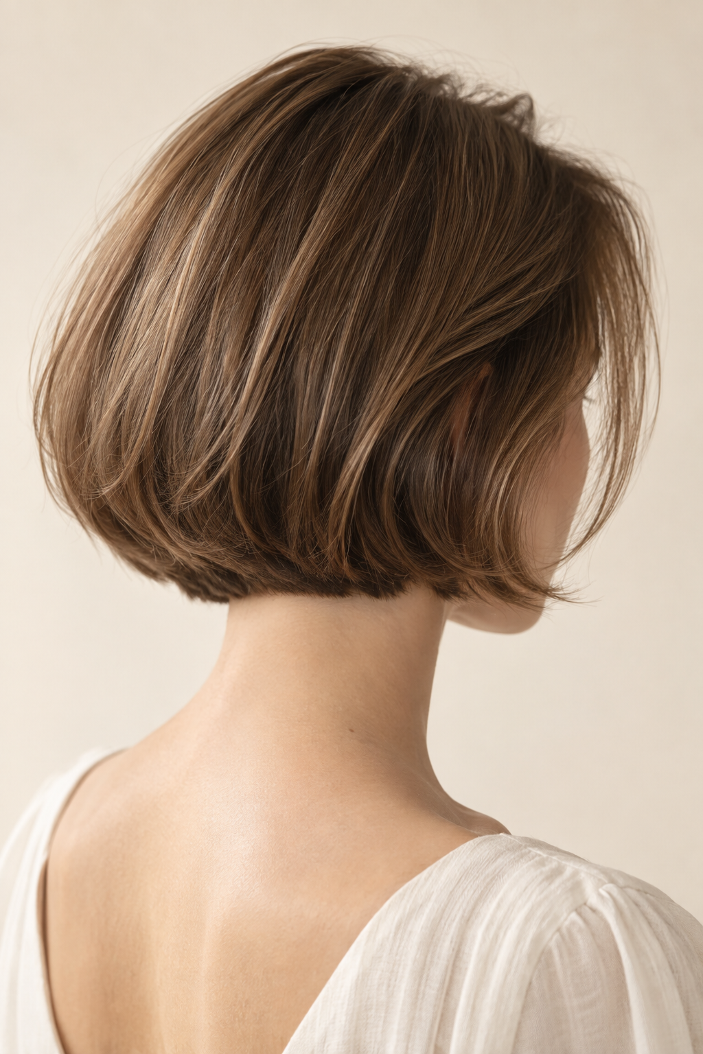 Disconnected edgy French bob