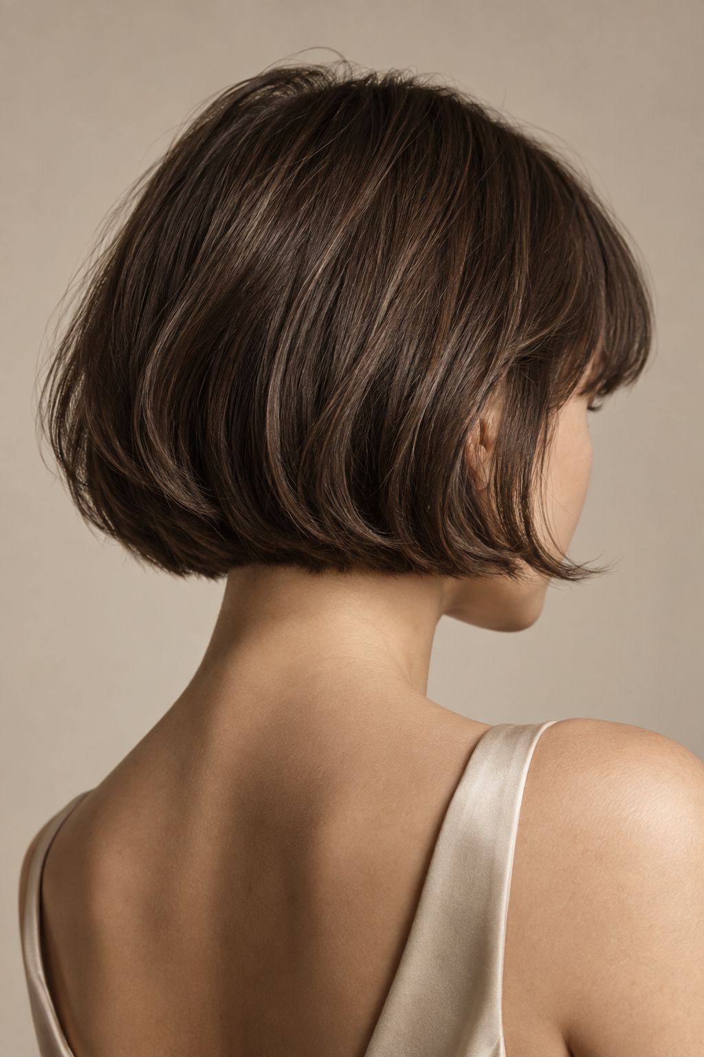 Tousled undone French bob
