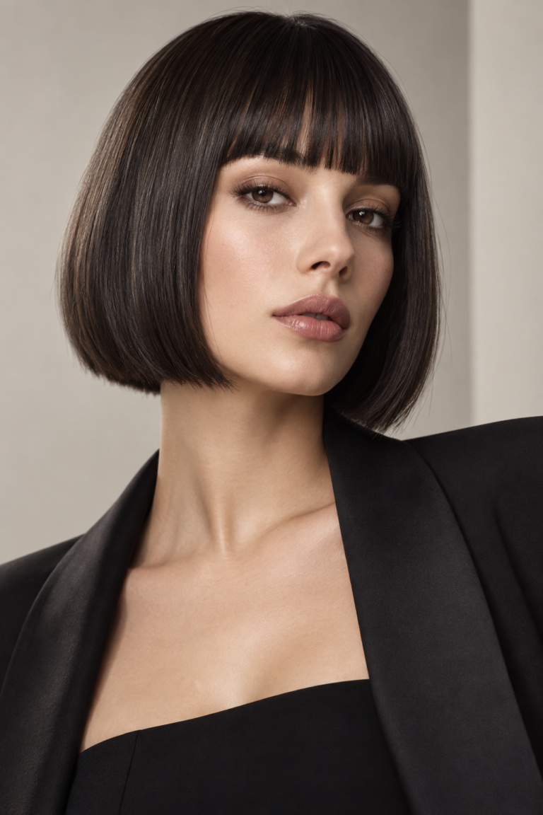 bob with bangs featured look