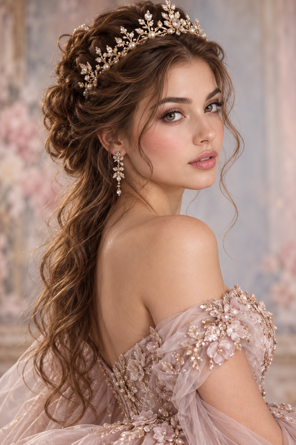 prom updos for long hair