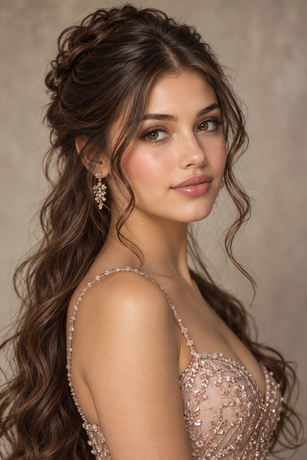 prom updos for long hair