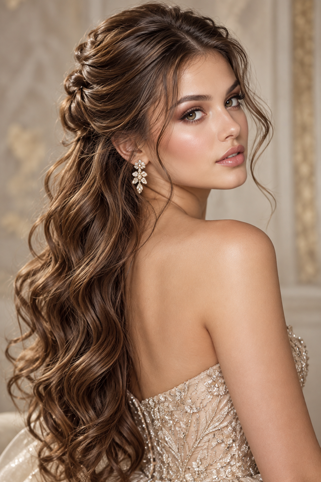 prom updos for long hair