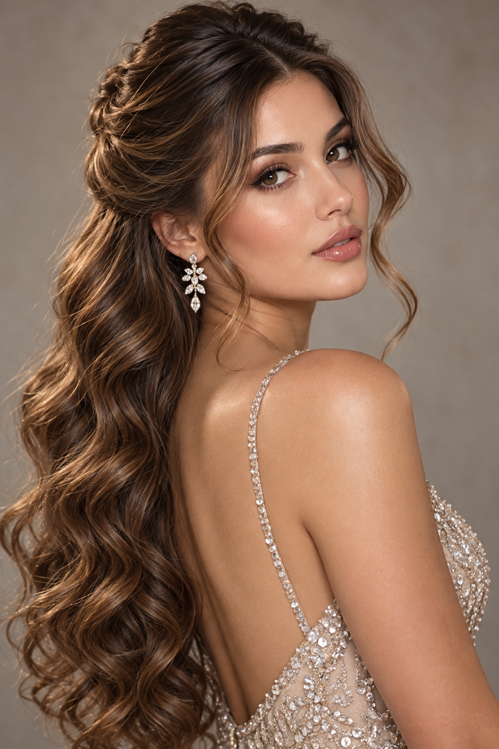 prom updos for long hair