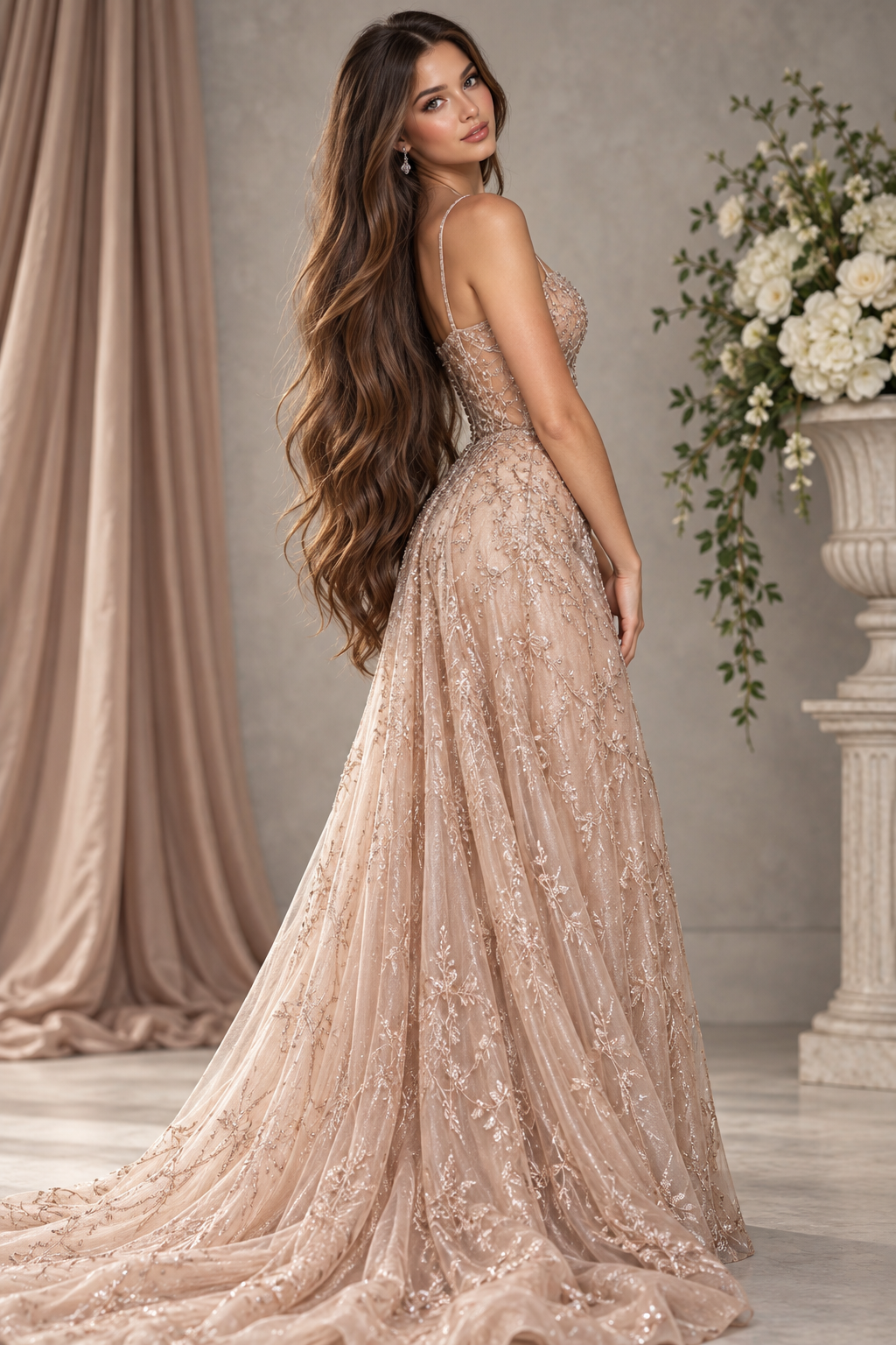 prom updos for long hair