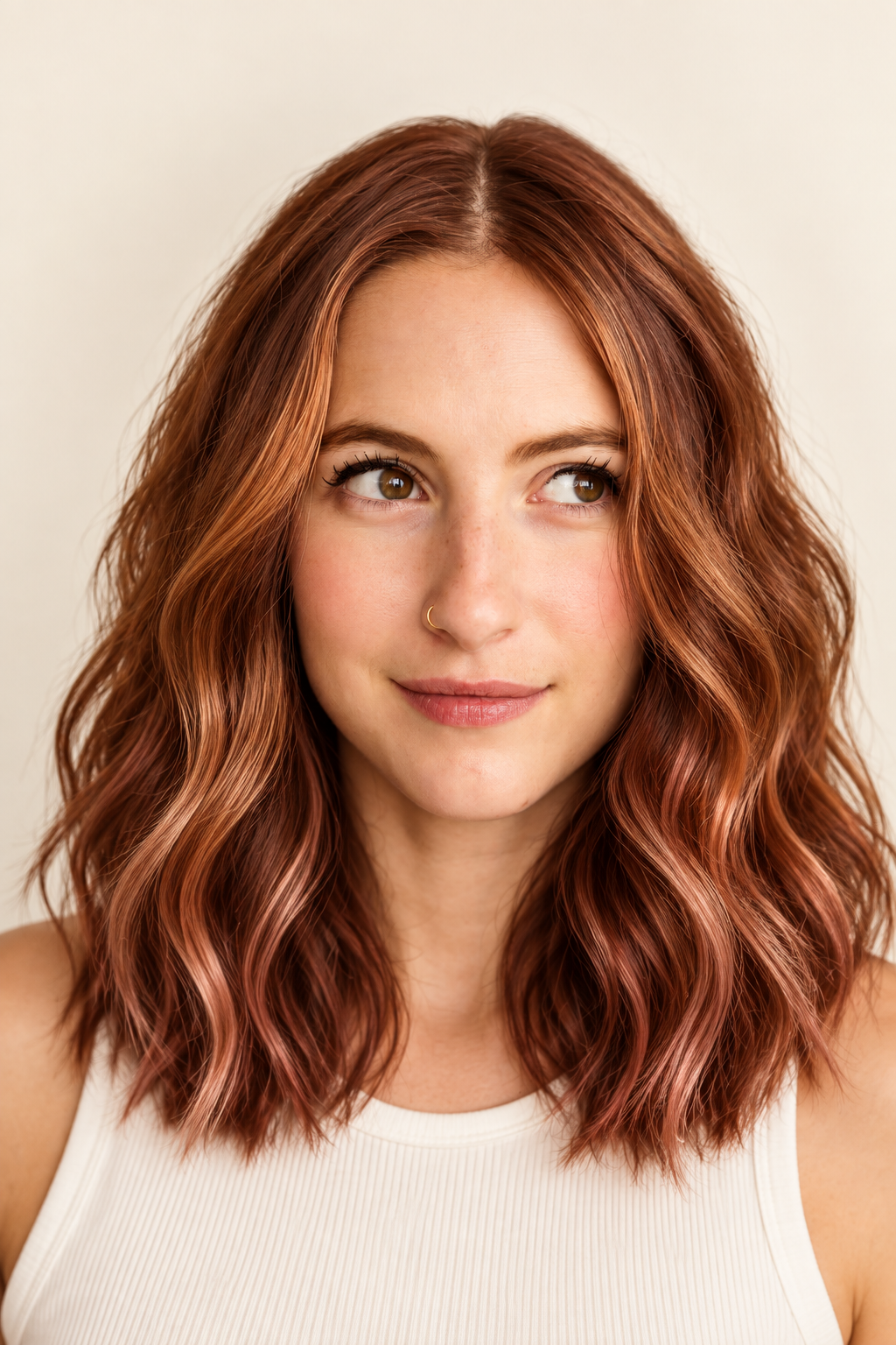alternative hair color ideas: go for a copper glow