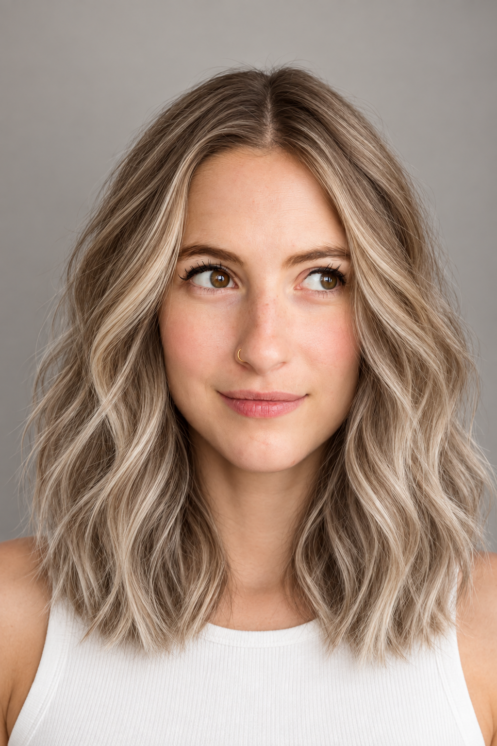 alternative hair color ideas: try a smoky ash blonde blend