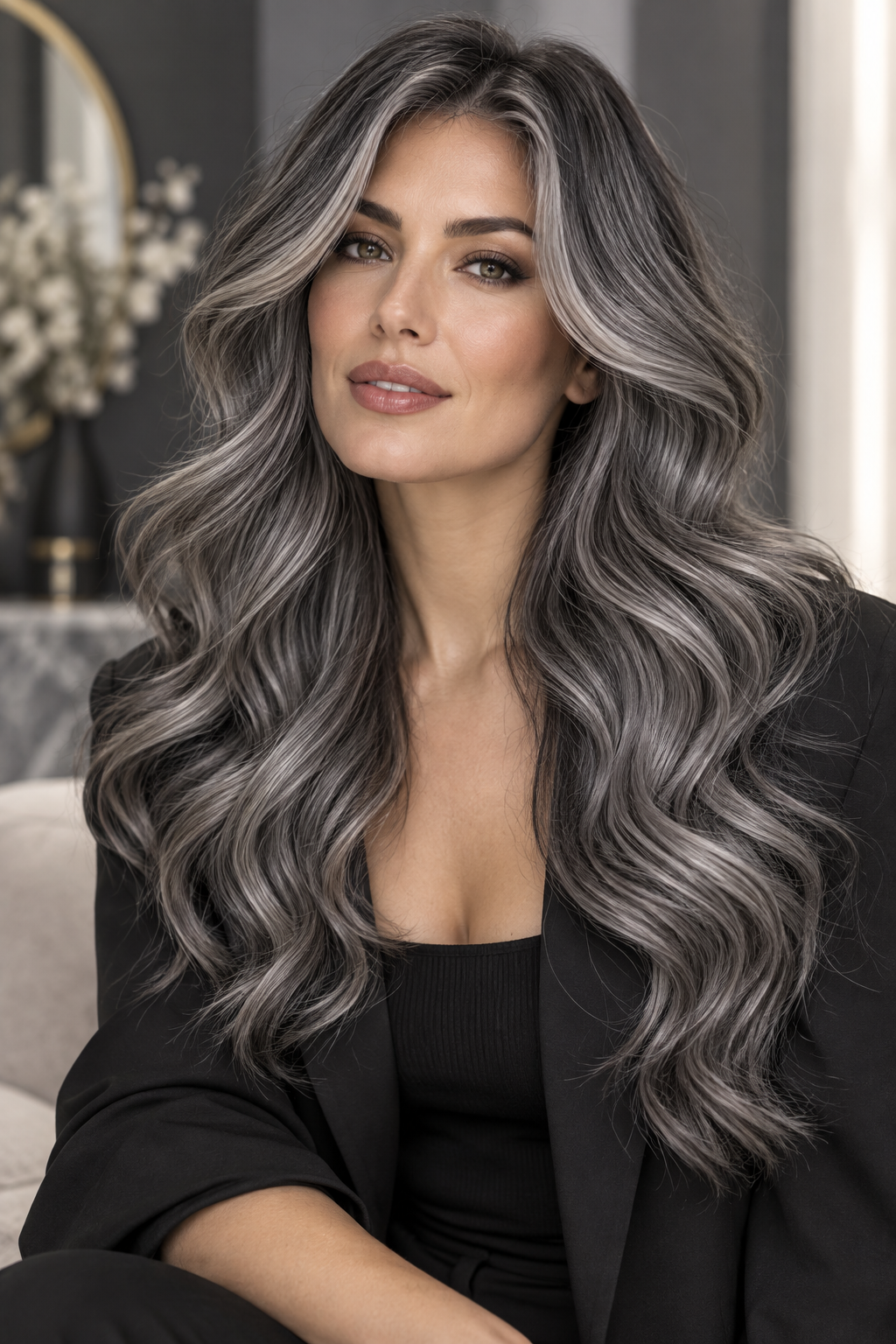 gray hair blending ideas gunmetal gray idea