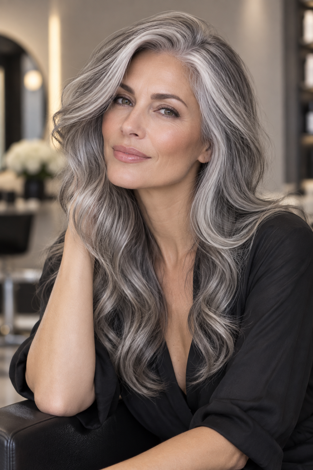 gray hair blending ideas silver fox idea
