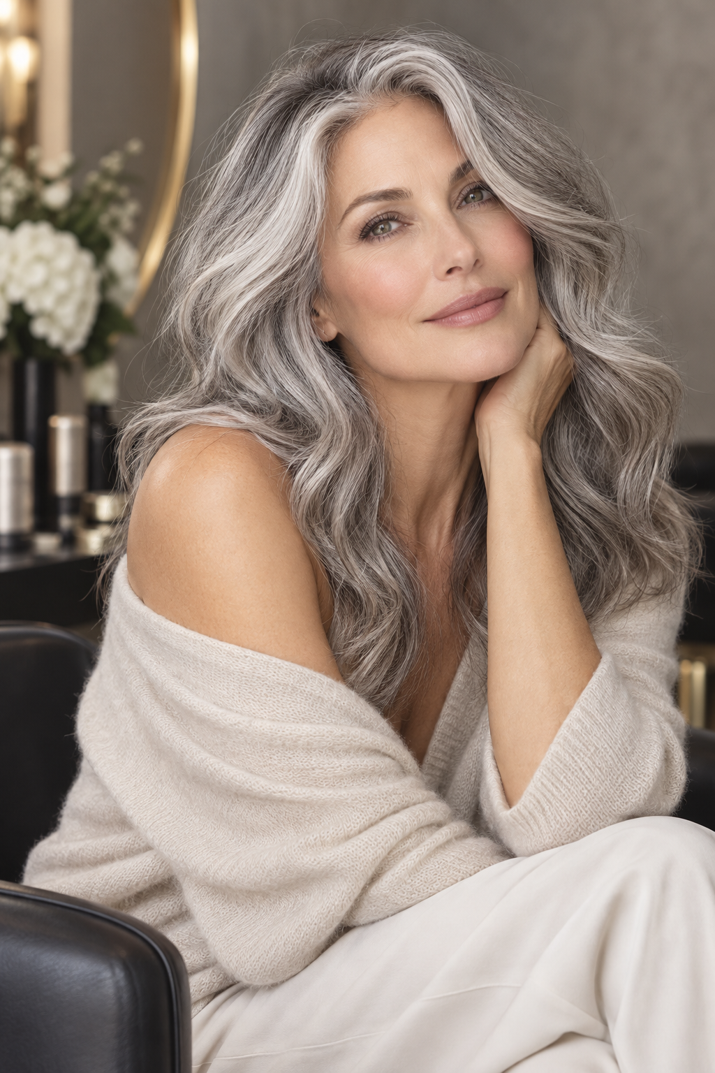 gray hair blending ideas soft silver idea
