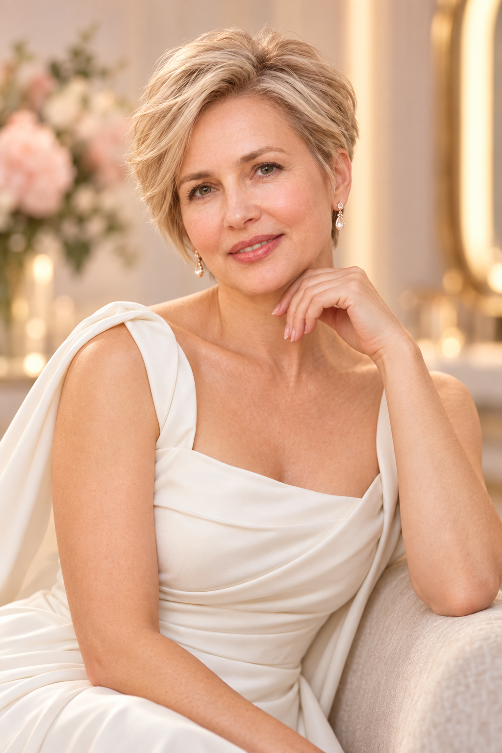 Elegant Tapered Pixie mother of the bride short hair ideas