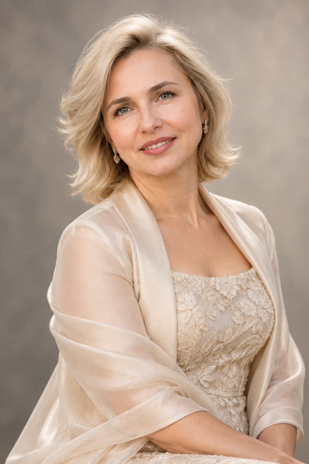 Soft Gray Wave mother of the bride short hair ideas