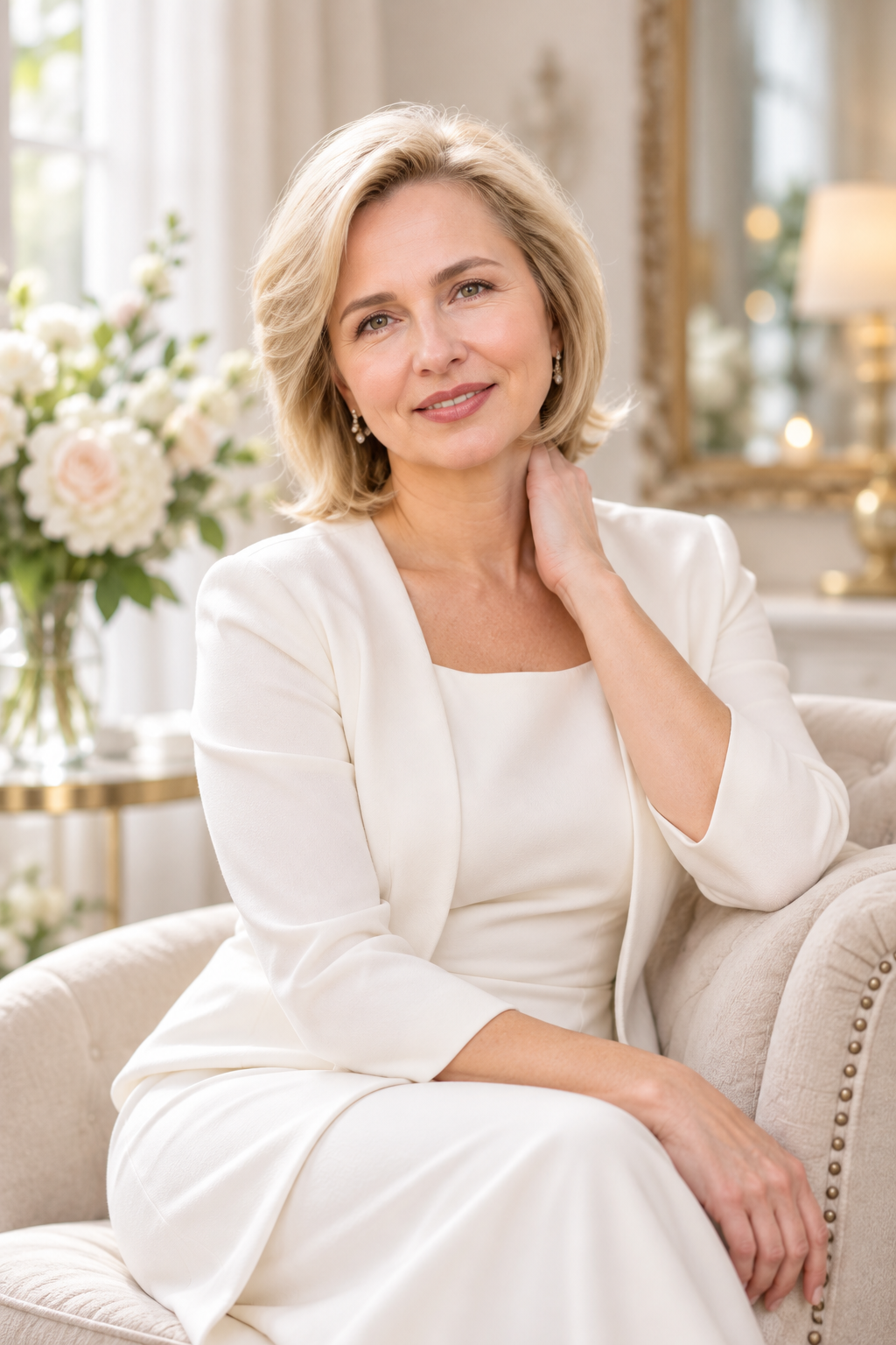 Classic Rounded Bob mother of the bride short hair ideas