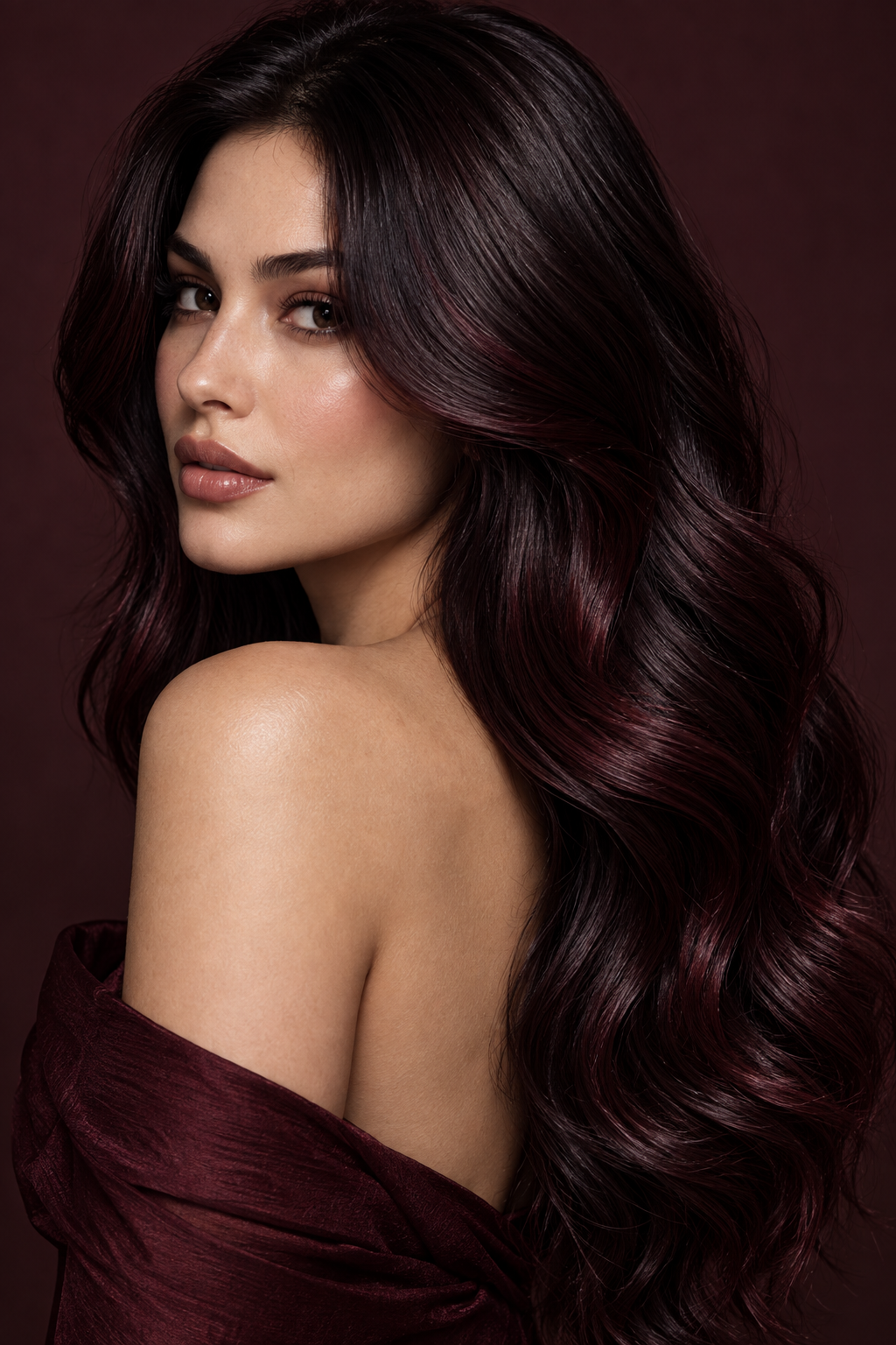 dark fall hair: Black cherry gloss