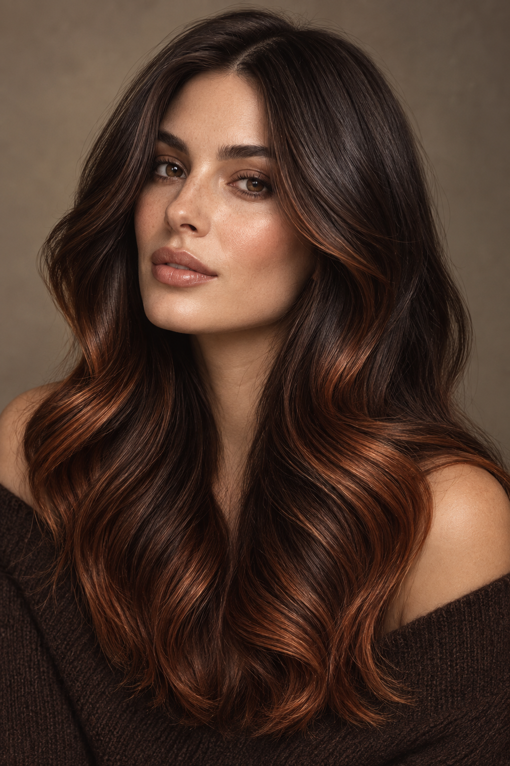 dark fall hair: Dark copper ends