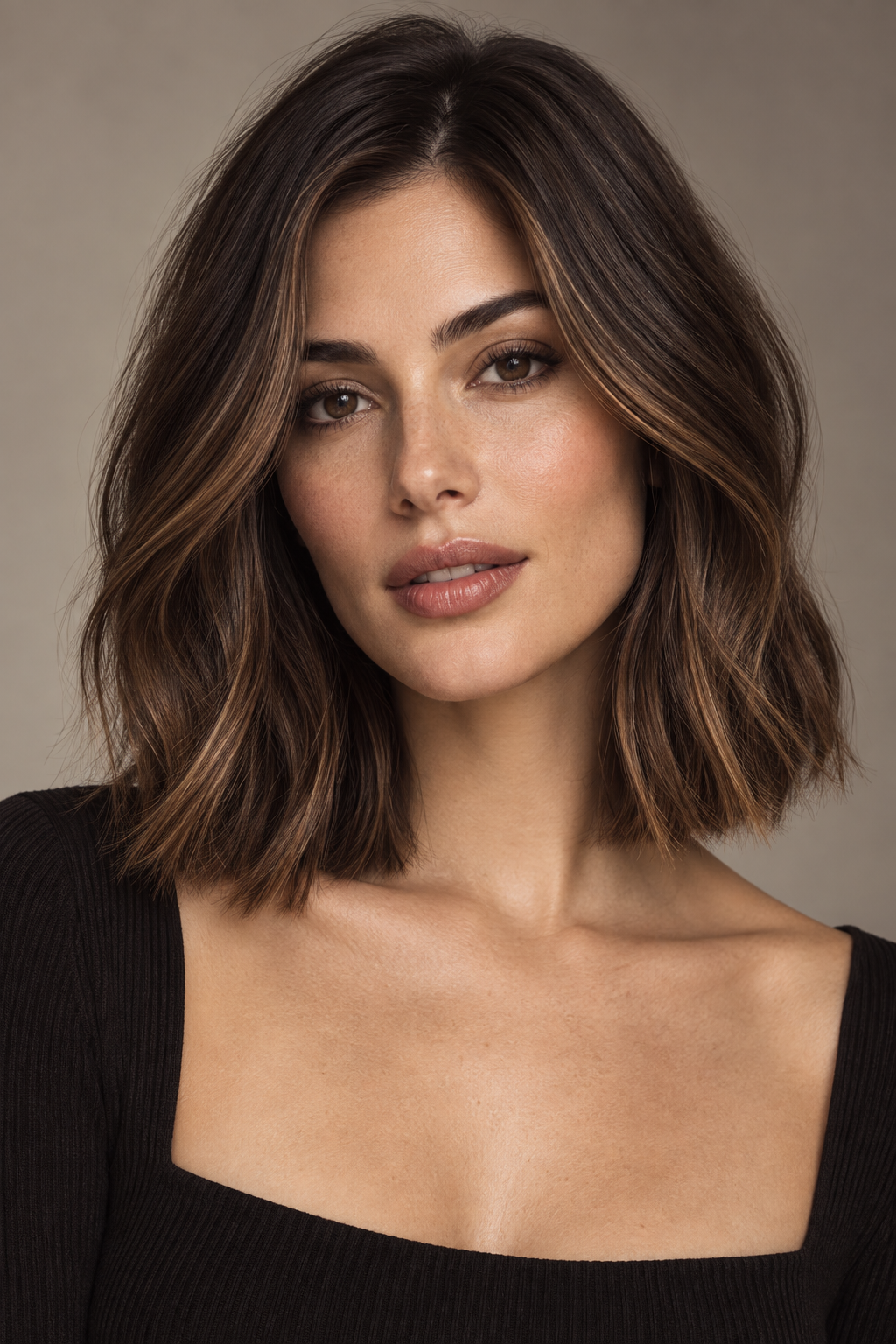 dark fall hair: Toasted hazelnut lob