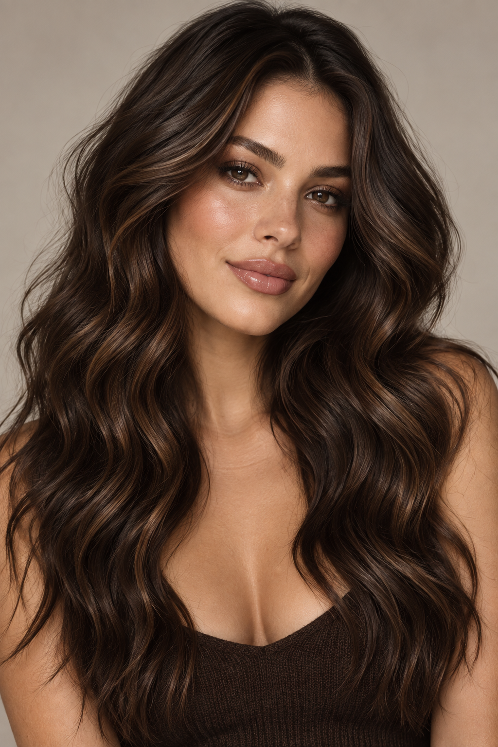dark fall hair: Deep roast beach waves