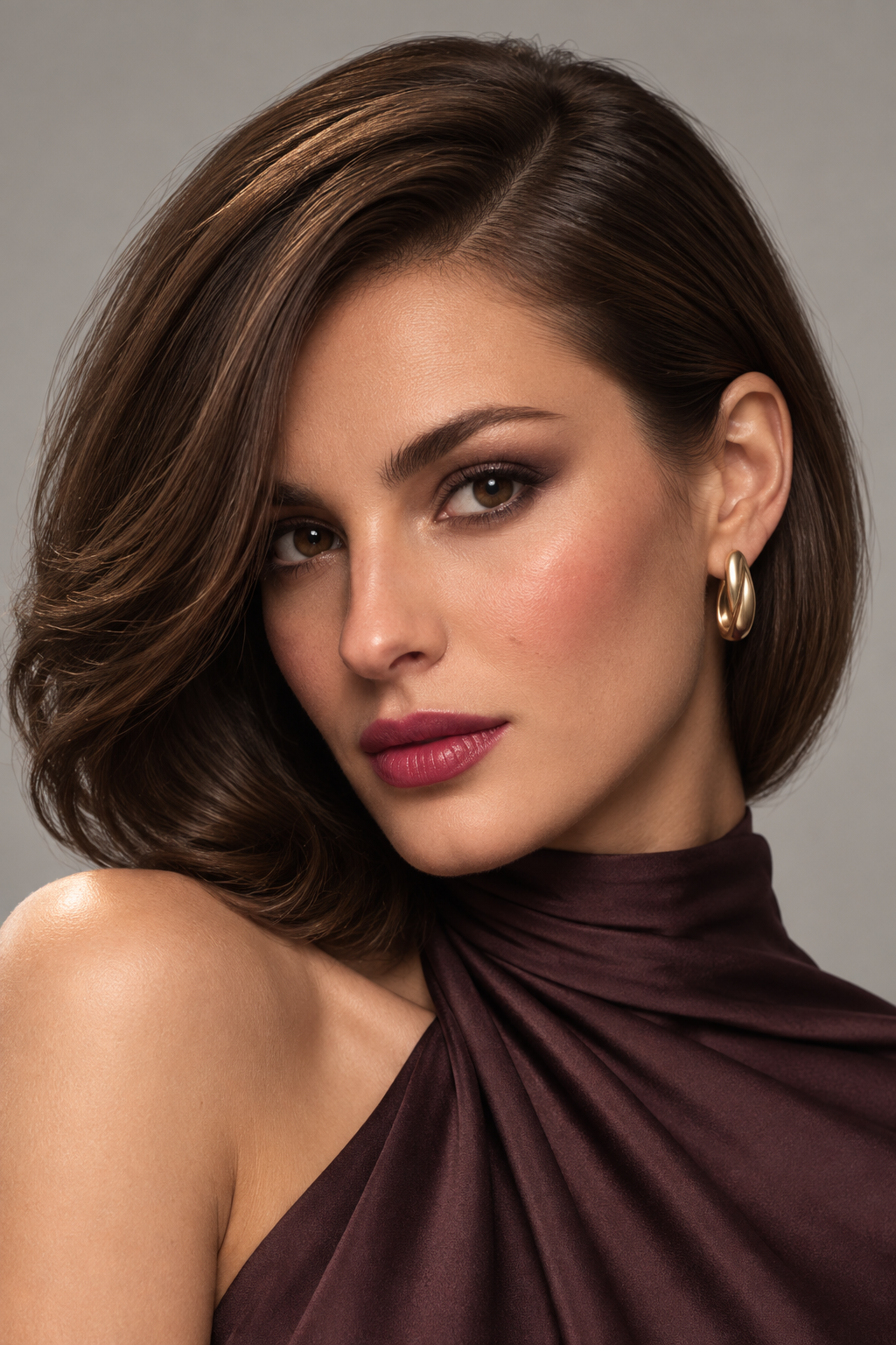 Old money bob hairstyles idea 11: sleek tucked finish