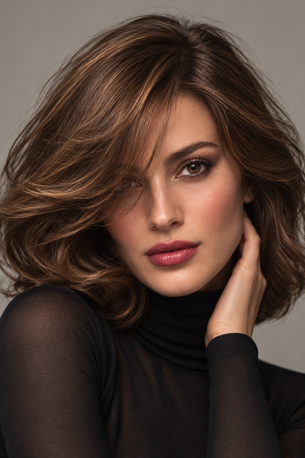 Old money bob hairstyles idea 12: soft curtain fringe