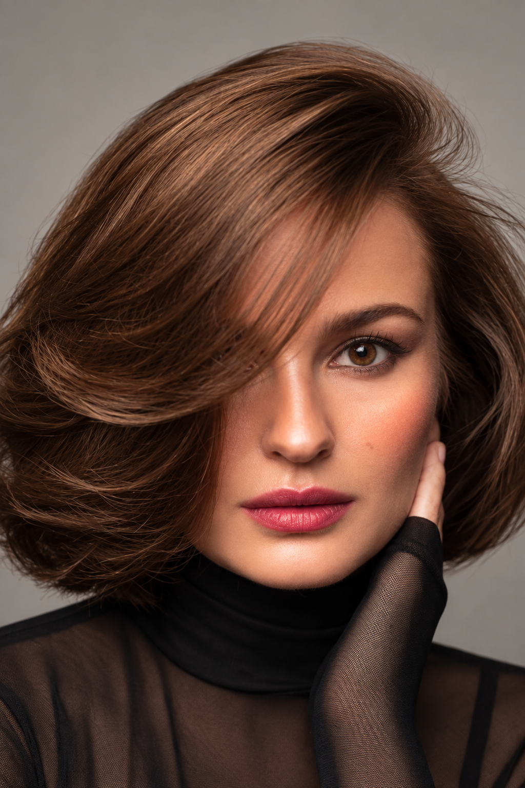 Old money bob hairstyles idea 30: soft volume at roots