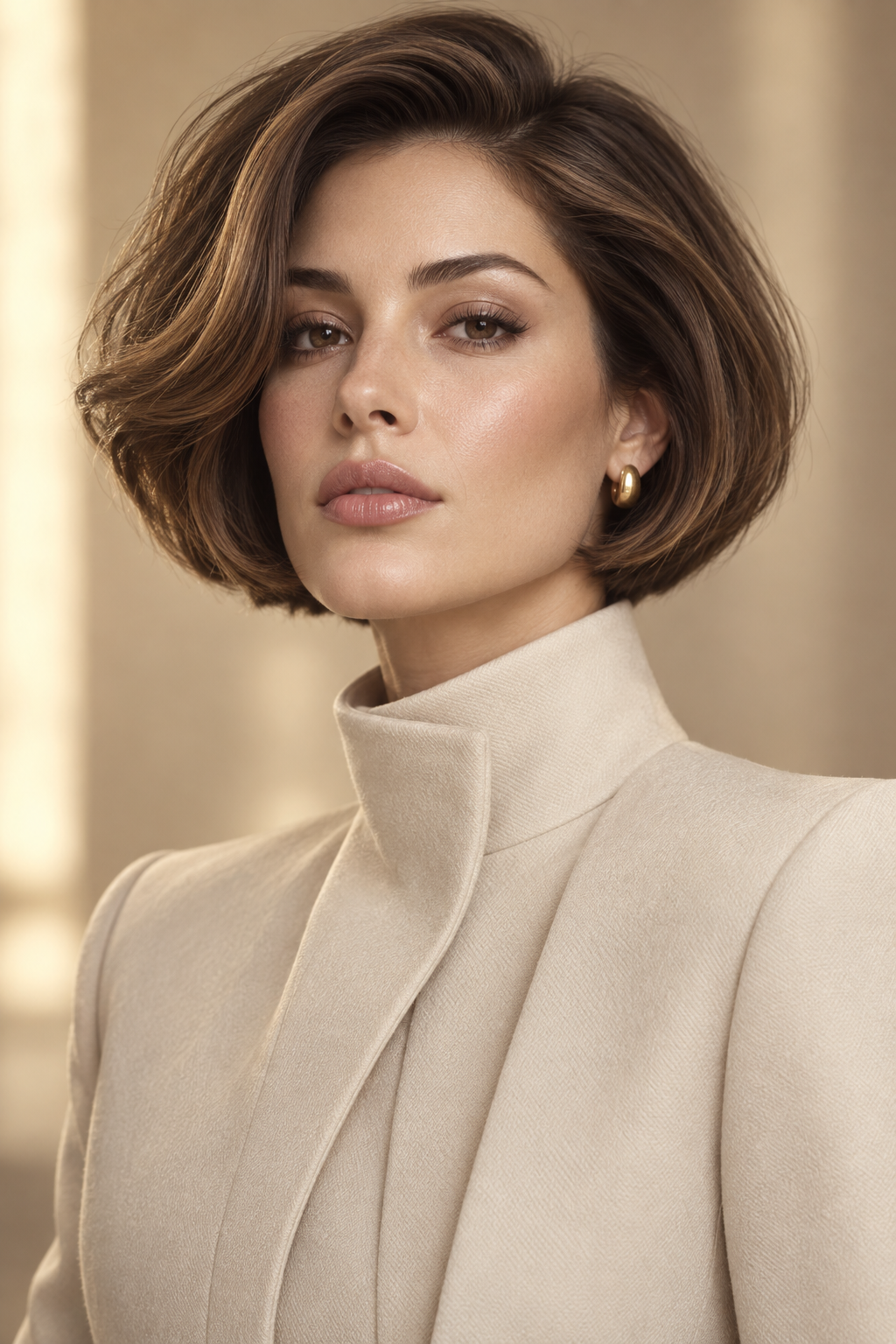 old money bob hairstyles: short sculpted bob
