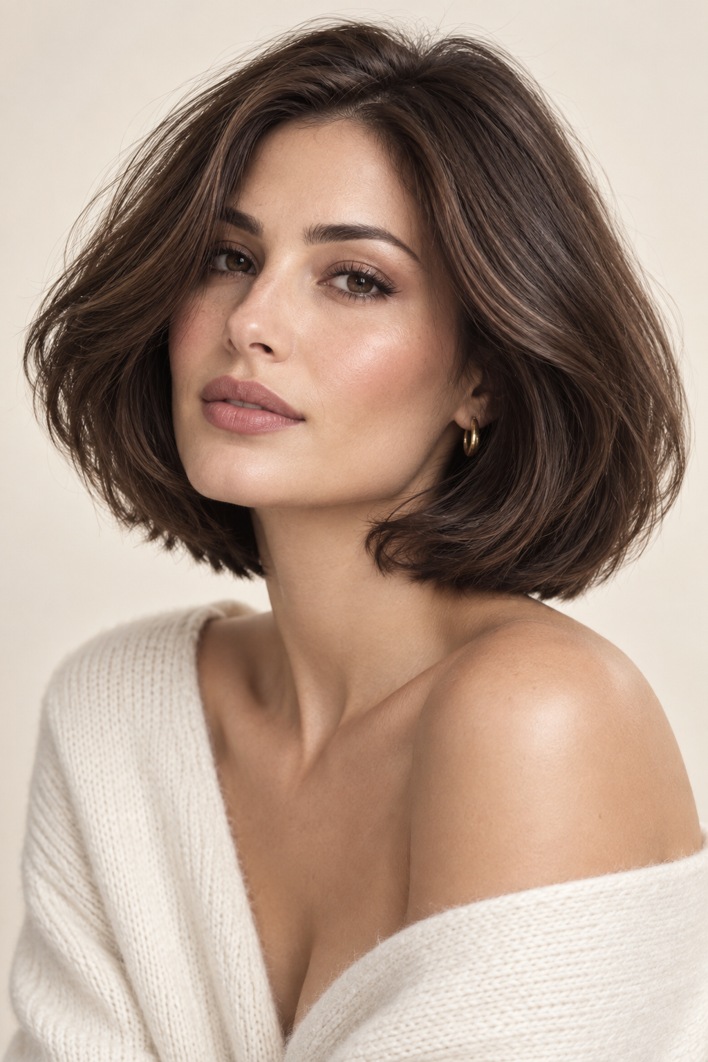 old money bob hairstyles: thick-hair softened bob