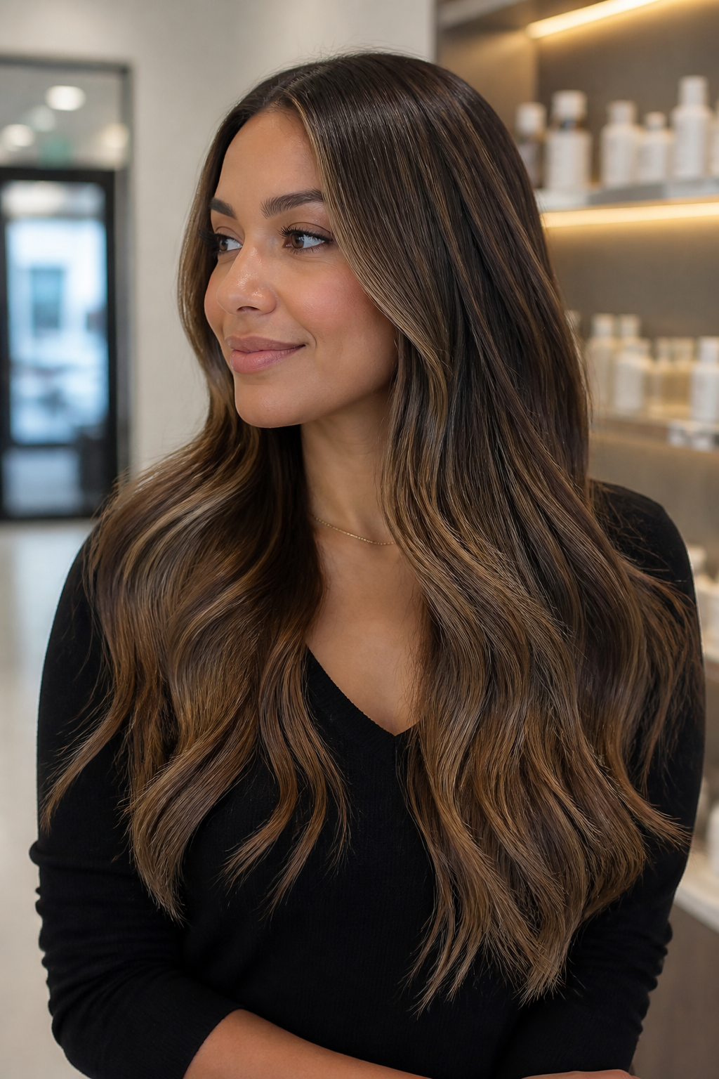 babylights vs balayage: delicate root-to-tip babylights with seamless blending